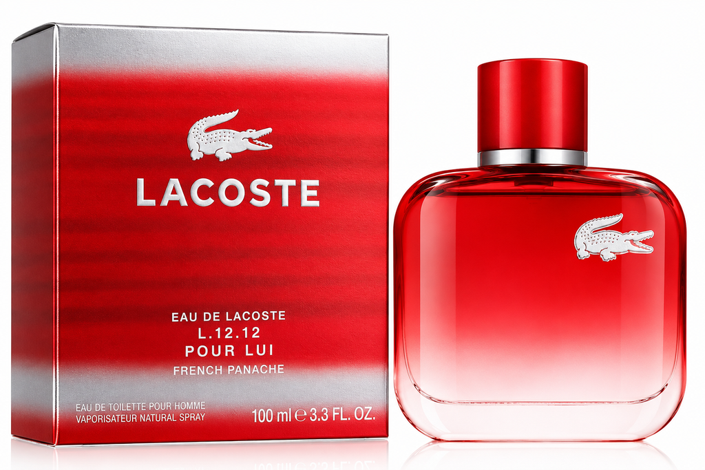 Lacoste L.12.12 Pour Lui French Panache Eau de Toilette for Men – 3.3 oz / 100 ml