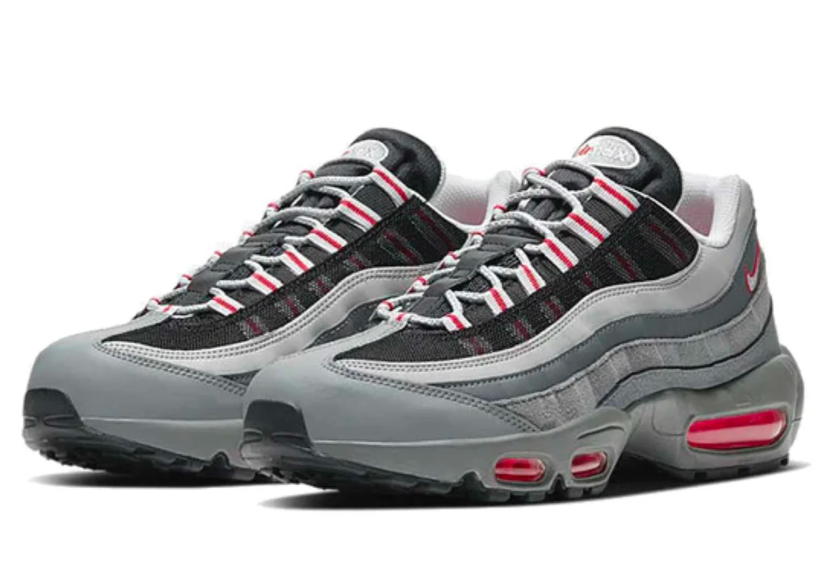 Nike Air Max 95 Essential Particle Grey Track Red