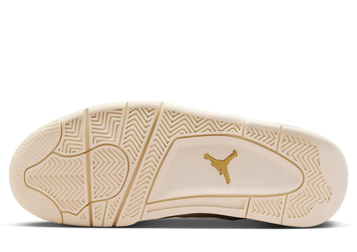Air Jordan 4 Retro Sail Metallic Gold Women's